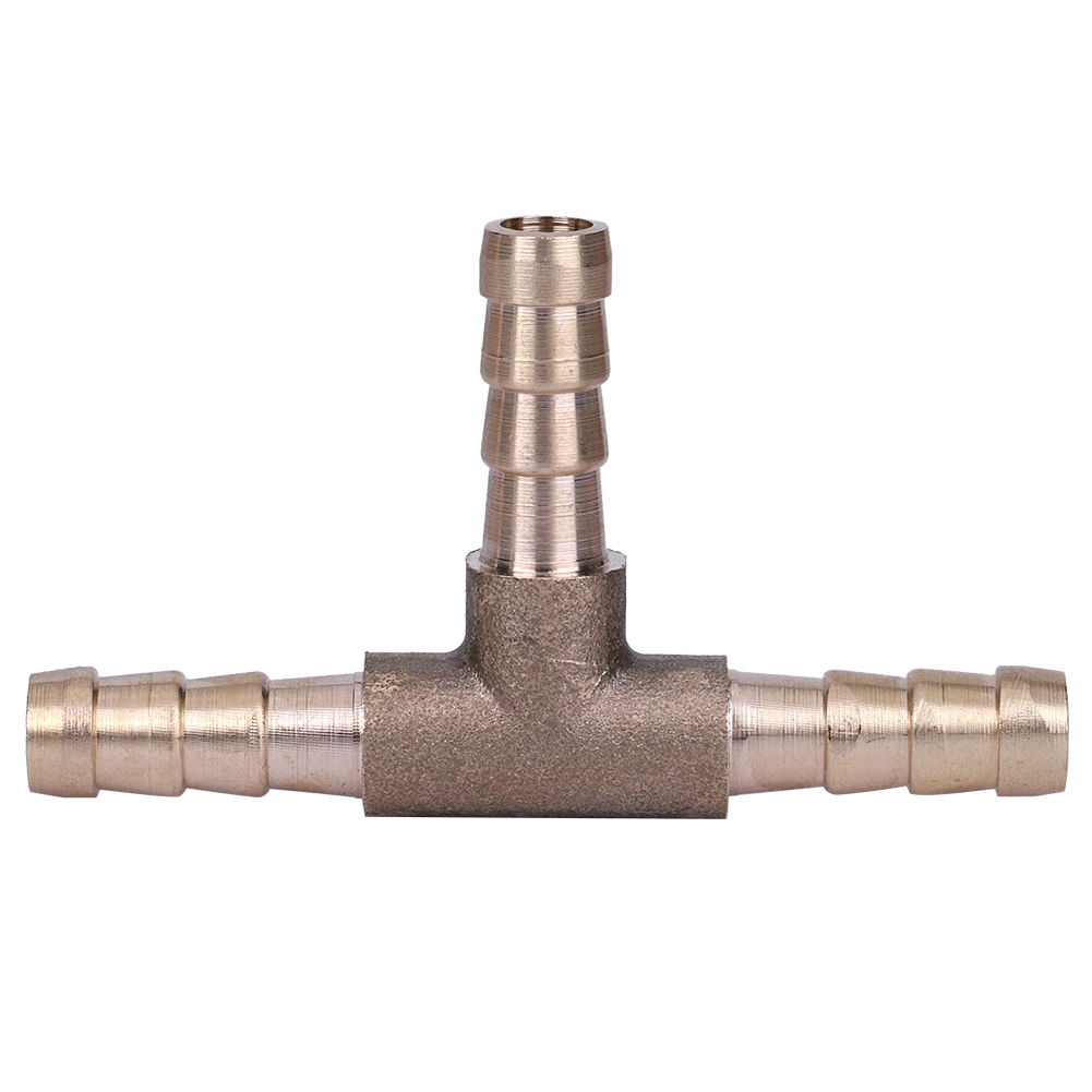 Brass T Piece 3 Way Fuel Hose Joiner Connector For Compressed Air Oil Gas Pipe Brass T Piece 3 Way Fuel Hose Joiner Connector For Compressed Air Oil Gas Pipe